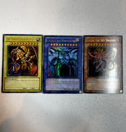 yugioh egyptian god cards card slifer obelisk ra ultra rare ygld holo S080 - Image 1
