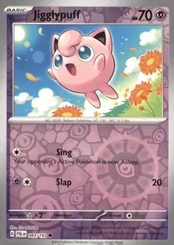 JIGGLYPUFF 083/193 COMMON PALDEA EVOLVED POKEMON REVERSE HOLO NEAR MINT - Image 1