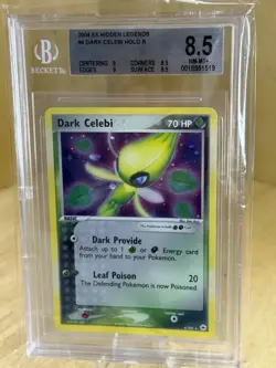Pokemon TCG - Dark Celebi - BGS 9 - MINT - EX Hidden Legends 4/101 Holo Rare - Image 1