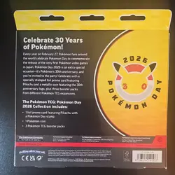 Pokemon TCG Pokemon Day 2026 Box Pikachu Promo Coin Boosters Sealed - Image 2