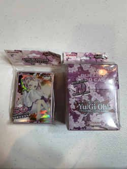 yugioh ash blossom & joyous spring 50 sleeves + deck box card case ACCESSORY - Image 1