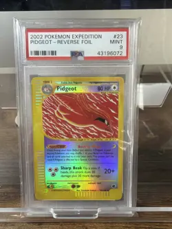 Pokemon Pidgeot Expedition Reverse Holo Rare #23 PSA 9 Mint - Image 5