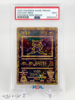 SWIRL 2000 POKEMON GAME MOVIE ANCIENT MEW POKEMON 2000 MOVIE PSA 9 - Image 1