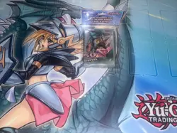 yugioh dark magician girl the dragon knight playmat mat + 50 sleeves ACCESSORY - Image 1