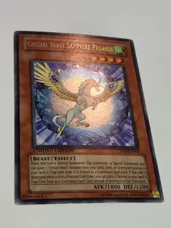 YU-GI-OH! | CRYSTAL BEAST SAPPHIRE PEGASUS | CT04 EN002 | LTD ED SECRET RARE - Image 2