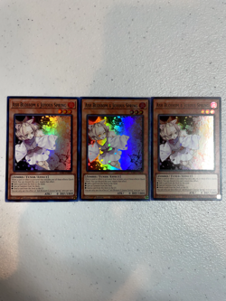 yugioh ash blossom & joyous spring super rare 3x ra01-en008 playset RA01 - Image 1