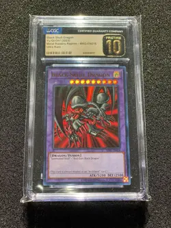 CGC 10 Pristine Black Skull Dragon MRD-EN018 Metal Raiders 25th Anniversary - Image 1