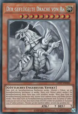 Yu-Gi-Oh! Der Geflugelte Drache Von Ra LED7-DE000 Ghost Rare LP-Good - Image 1