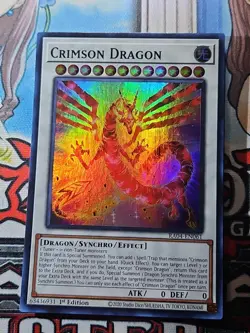 Crimson Dragon RA04-EN061 Super Rare 1st Edition LP - Image 1