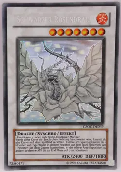 Yu-Gi-Oh! Schwarzer Rosendrache CSOC-DE039 Ghost Rare Englisch Poor - Image 3