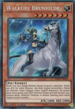 Yu-Gi-Oh! Walkure Brunhilde SHVA-DE004 Secret Rare 1.Aufgabe NM - Image 1