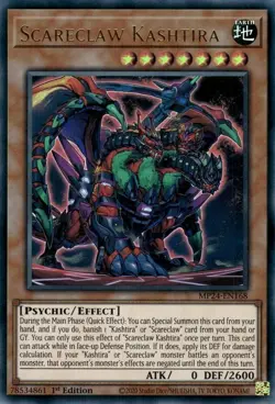 Yugioh! Scareclaw Kashtira - MP24-EN168 - Ultra Rare - 1st Edition Near Mint, En - Image 1