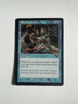 MTG Rhystic Study Prophecy Regular Card, Lightly Played - Image 1