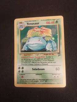 2000 Venusaur 18/130 Base Set 2 Holo Rare WOTC Vintage Pokemon Card HP - Image 1