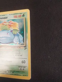 2000 Venusaur 18/130 Base Set 2 Holo Rare WOTC Vintage Pokemon Card HP - Image 2