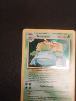 2000 Venusaur 18/130 Base Set 2 Holo Rare WOTC Vintage Pokemon Card HP - Image 3