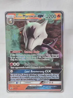 Alolan Marowak GX SM187 - Black Star Promo - Ultra Rare Pokemon Card - Image 1