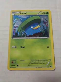 Lotad 2/12 McDonalds 2015 Promos Holo Rare Pokemon Card - Image 1