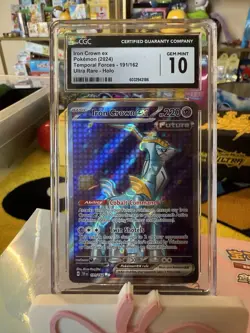 CGC 10 Iron Crown EX 191/162 Temporal Forces Full Art Secret Rare Pokemon Card - Image 1