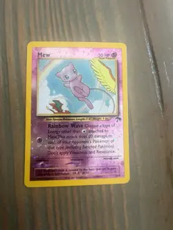 Southern Islands Mew 2001 Reverse Cosmos Holo Pokemon Card #1/18 TCG - Image 1