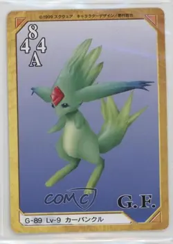 1999 Final Fantasy VIII - Triple Triad Card Game Japanese Carbuncle #G-89 - Image 1