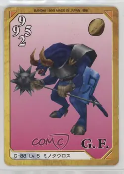 1999 Final Fantasy VIII - Triple Triad Card Game Japanese Minotaur #G-88 - Image 1