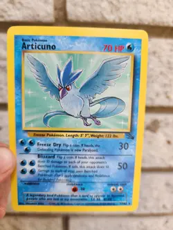 Pokemon TCG Articuno Fossil Card 17/62 Regular Rare Vintage WOTC - Image 1
