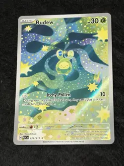 Pokemon TCG Budew 221/217 Ascended Heroes Illustration Rare Near Mint - Image 1