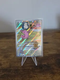 Pokemon TCG Chansey Illustration Rare Twilight Masquerade 187/167 NM Condition - Image 1
