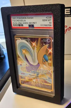 2021 POKEMON SWORD & SHIELD EVOLVING SKIES SECRET #228 FULL ART/CRESSELIA PSA 10 - Image 3