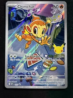 Chimchar 2026 Pokemon TCG #041 First Partner Illust Promo Full Art Holo - Image 1
