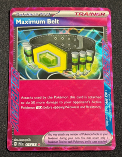 Pokemon Maximum Belt 117/131 NM Ace Spec Prismatic Evolutions - Image 1