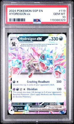 2024 POKEMON SSP EN-SURGING SPARKS #119 HYDREIGON EX PSA 10 - Image 1