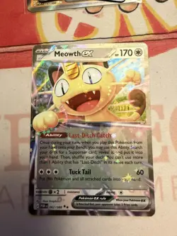 2026 Pokemon Meowth ex 062/088 ME03 Perfect Order Holo EN English - Image 1