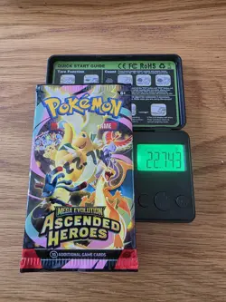 HEAVY 22.74 Pokemon TCG Ascended Heroes Booster Pack POTENTIAL GOD / DEMI PACK - Image 1