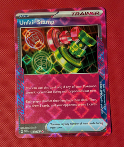 Pokemon TCG - Unfair Stamp - 165/167 Ace Spec - Twilight Masquerade - Image 1