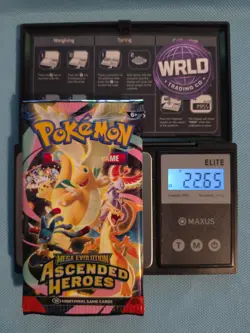 HEAVY!! 22.65g Pokemon TCG Ascended Heroes Booster Pack Factory Sealed - Image 1