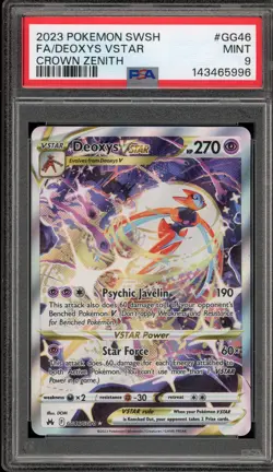 Pokemon Deoxys VSTAR Crown Zenith Galarian Gallery Full Art #GG46 PSA 9 Mint - Image 1