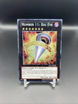Yugioh! Number 11: Big Eye Secret Rare Near Mint Unlimited GAOV-EN090 - Image 1