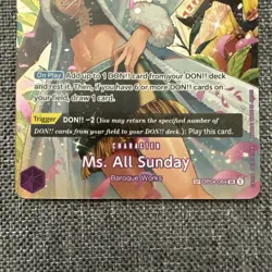 One Piece Ms. All Sunday SP OP04-064 OP-04 English Wings Of The Captain NM - Image 3
