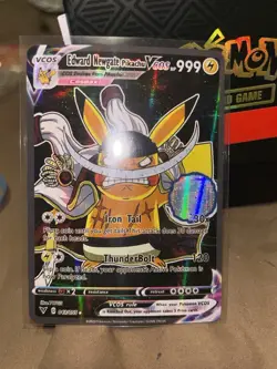 Custom Fan Made Pokemon Pikachu X Edward Newgate One Piece Holo / Edward Newgate - Image 2
