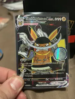 Custom Fan Made Pokemon Pikachu X Edward Newgate One Piece Holo / Edward Newgate - Image 3