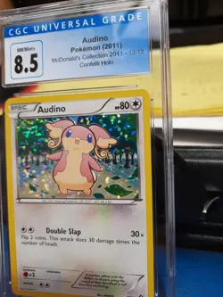 Audino Cgc 8.5 NM/MINT+ McDonald's Collection 2011 12/12 psa Confetti Holo Card - Image 2
