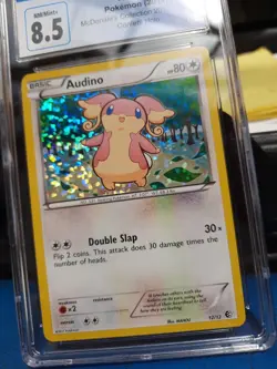Audino Cgc 8.5 NM/MINT+ McDonald's Collection 2011 12/12 psa Confetti Holo Card - Image 3