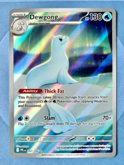 Dewgong Illustration Rare Holo 097/094 Phantasmal Flames Pokemon Card NM - Image 1