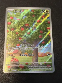 Applin 185/167 Twilight Masquerade Pokemon TCG Illustration Card Sv06 - Image 1