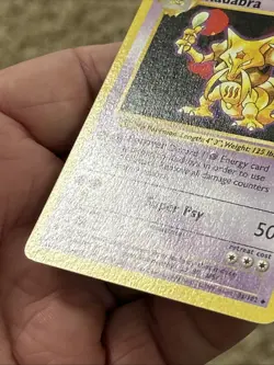 Pokemon Kadabra 32/102 Shadowless *Near Mint* Never Played Card - Image 5