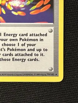 Pokemon 79/102 (1st Edition) Super Energy Removal *Near Mint* Never Played Card - Image 5