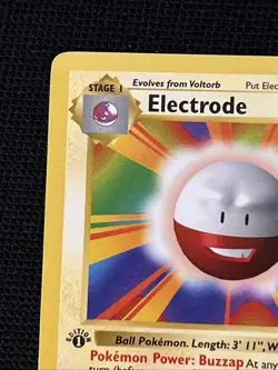 Pokemon Electrode 21/102 (1st Edition) Shadowless *Near Mint* Never Played Card - Image 3