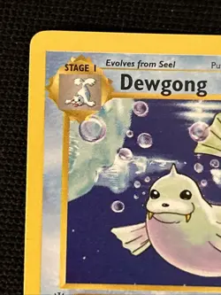 Pokemon Dewgong 25/102 (1st Edition) Shadowless *Near Mint* Never Played Card - Image 3
